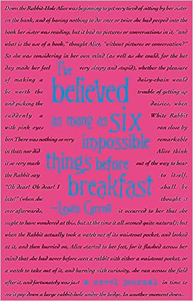 A Novel Journal: Alice's Adventures in Wonderland (Compact)